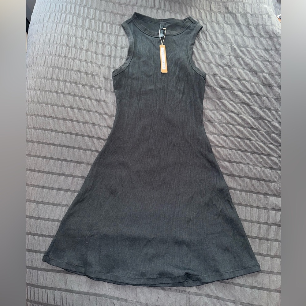 Skims Cotton Rib Mini Tank Dress